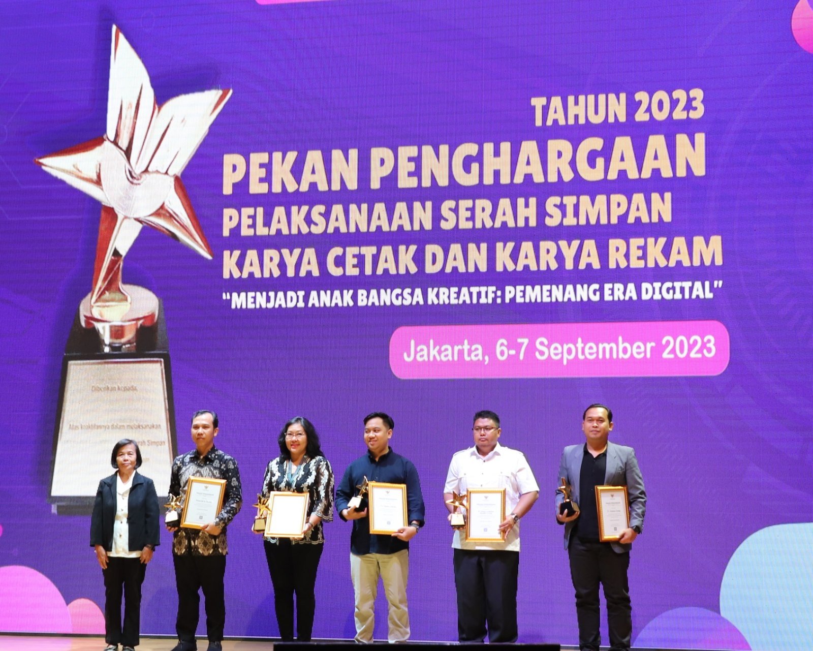 Penghargaan Pelaksanaan Serah Simpan Karya Cetak dan Karya Rekam 2023 — PT Insan Cendekia Mandiri Group