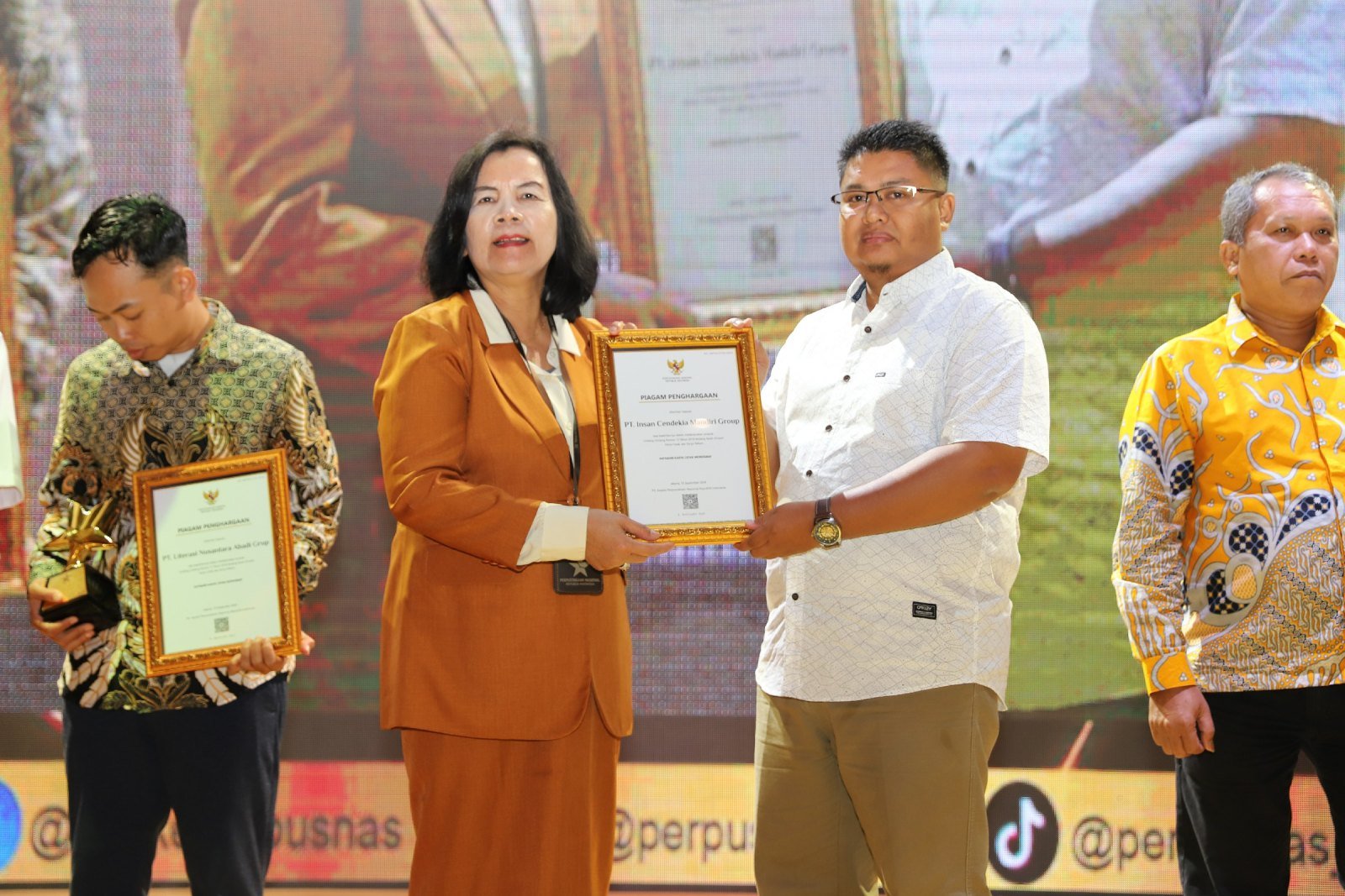 Piagam Penghargaan Serah Simpan Karya Cetak dan Karya Rekam 2024 — PT Insan Cendekia Mandiri Group